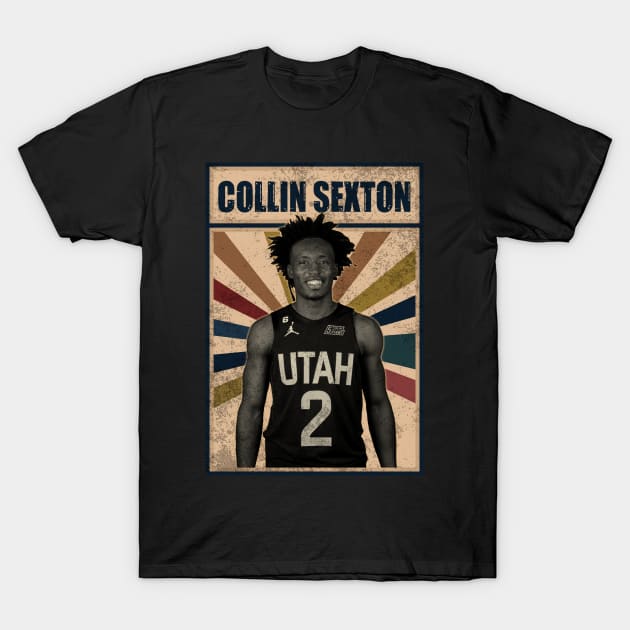 Utah Jazz Collin Sexton T-Shirt by RobinaultCoils